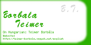 borbala teimer business card
